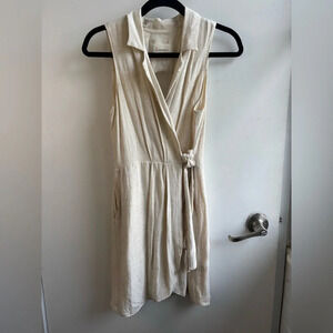 Anthropologie Cream Mini Dress